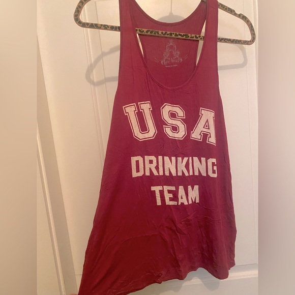 Burgundy Racerback tank - Picture 1 of 2